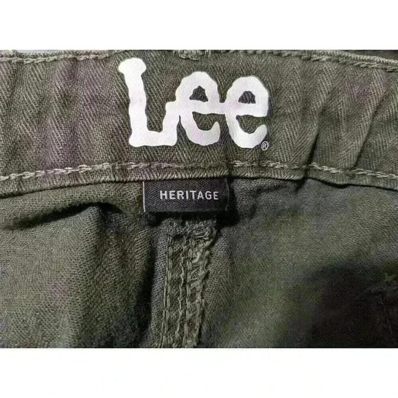 Lee Womens Heritage Tapered Utility Pant Mid Rise Reg Fit Size 8M, 20M Green - Picture 10 of 10